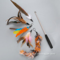 one retractable wand cat feather teaser pack toy